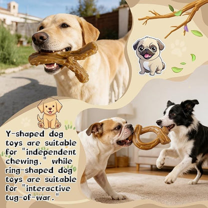 WOWBALA 2 Pack Dog Chew Toys for Aggressive Chewers, Indestructible Dog Toy for - Image 7
