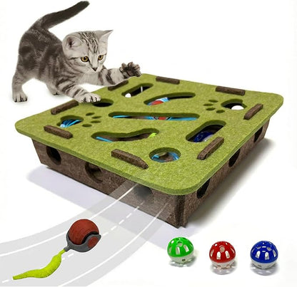 Interactive Soft Felt Cat Puzzle Toy - Image 2