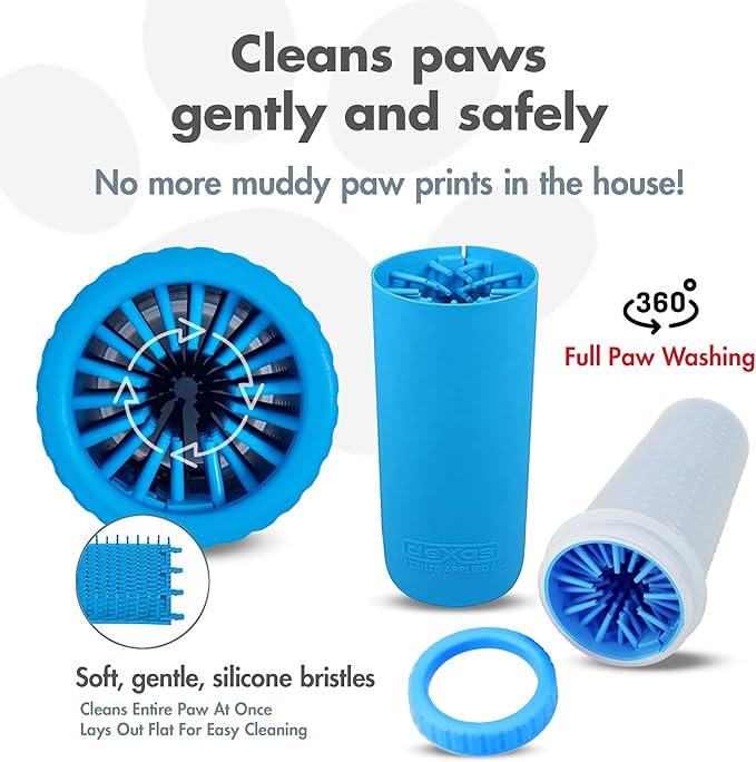 Dexas MudBuster Large Portable Pro Blue Paw Cleaner - Image 2