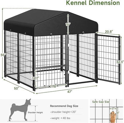 2PCS Dog Kennel Outdoor, Outside Dog Kennel - Image 5