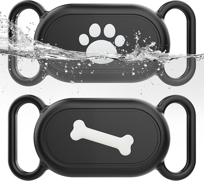 Dog Collar Holder for Galaxy Smarttag2, Waterproof Silicone Case for Pet Cat by SkyArmorCase