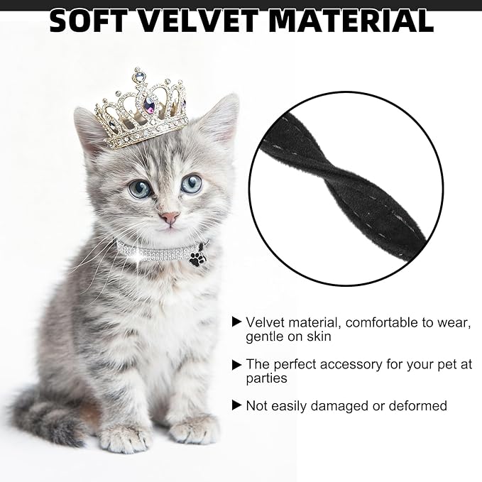 EXPAWLORER Soft Velvet Safe Cat Collars - Image 5