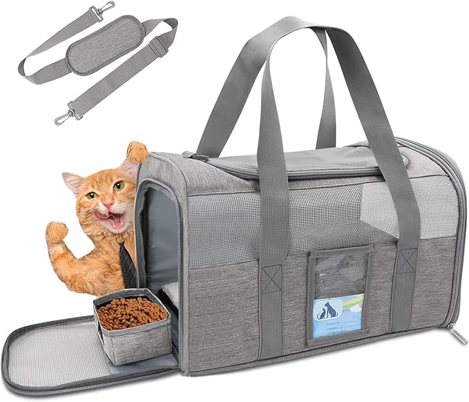 Refrze Cat Carrier for Large Cats 20 lbs, Medium Cat Under 25 lbs, Dog Carriers by Refrze