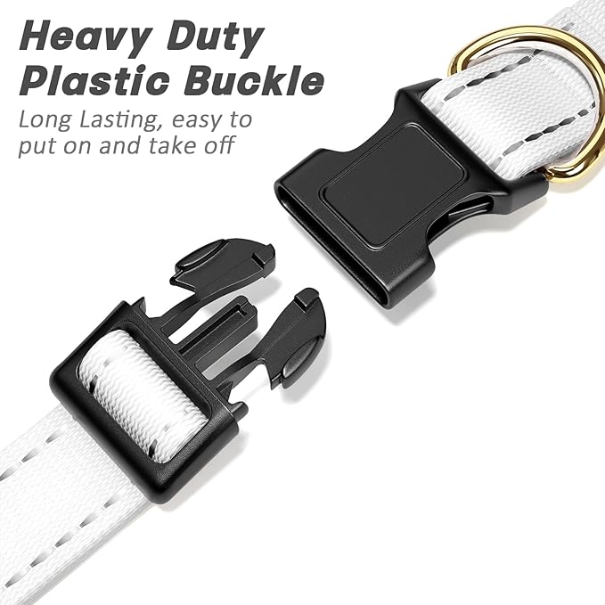 Reflective Dog Collar for Small Dogs Cats, Cute Adjustable Heavy-Duty Nylon - Image 4