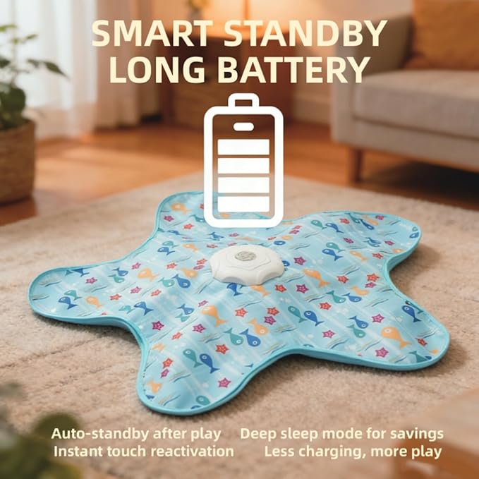 Automatic Cat Toy Mat with Bird Chirps, 3 Touch Modes Hide and Seek Interactive - Image 6