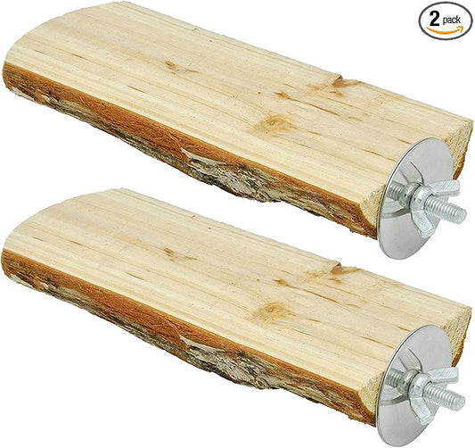 Niteangel Parrot Cage Perch, Wooden Platform by Niteangel