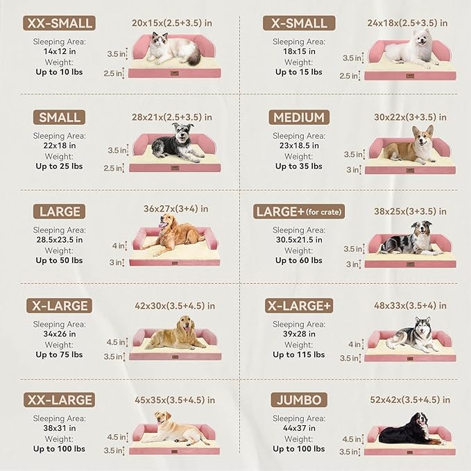 Small Dog Bed Orthopedic Washable Cat Bed Memory Foam Small Couch Sofa Indoor - Image 2