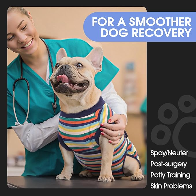 FUAMEY Recovery Suit for Dogs After Surgery, Soft Breathable Dog Bodysuit - Image 3