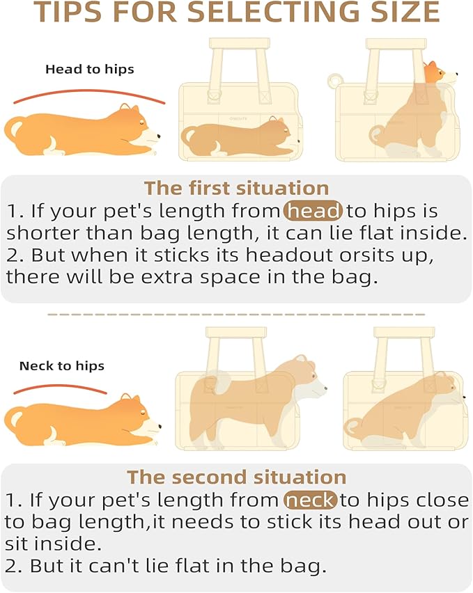 ONECUTE Dog Purse Carrier for Small Dogs Rabbit cat - Image 3