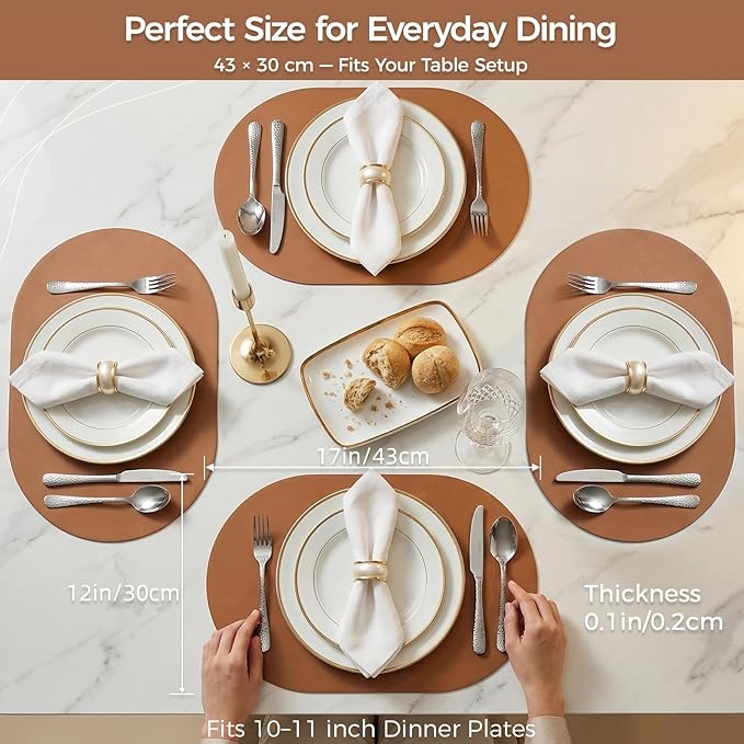 Premium Thick Silicone Placemat，Heat & Oil Resistant, Non-Slip Table Mat - Image 8