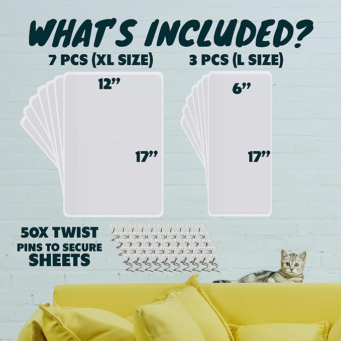 FixZilla Anti Cat Scratch Furniture Protector, Easy-to-Apply Scratching - Image 5