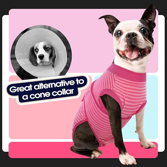FUAMEY Recovery Suit for Dogs After Surgery, Soft Breathable Dog Bodysuit - Image 4