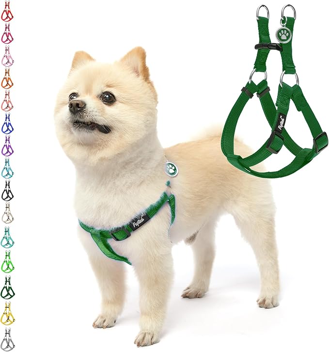PUPTECK No Pull Dog Harness Soft Adjustable Basic Nylon Step in Puppy Vest by PUPTECK
