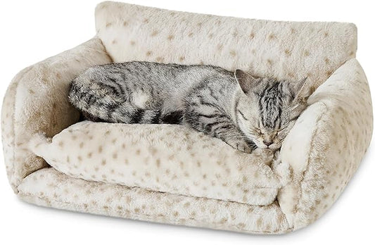 Hollypet Cat Bed Fluffy Plush Multifunctional Double-Layer Machine Washable by Hollypet