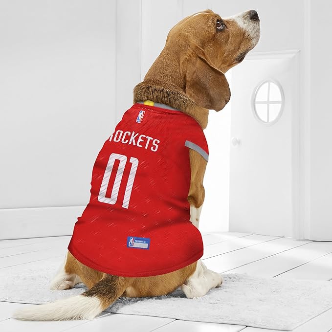 Pets First NBA HOUSTON ROCKETS DOG Jersey, Medium - Image 2