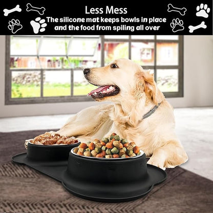 AsFrost Dog Food Bowls Stainless Steel Dog Bowls, Dog Food and Water Bowl Set - Image 5