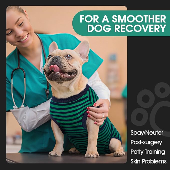 FUAMEY Recovery Suit for Dogs After Surgery, Soft Breathable Dog Bodysuit - Image 3