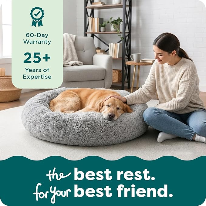 Furhaven 30" Round Calming Donut Dog Bed - Image 9
