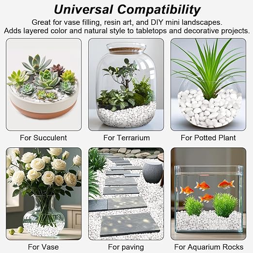 Aquarium Gravel, Landscaping Pebbles, Decorative Ornamental Pebbles Garden - Image 6