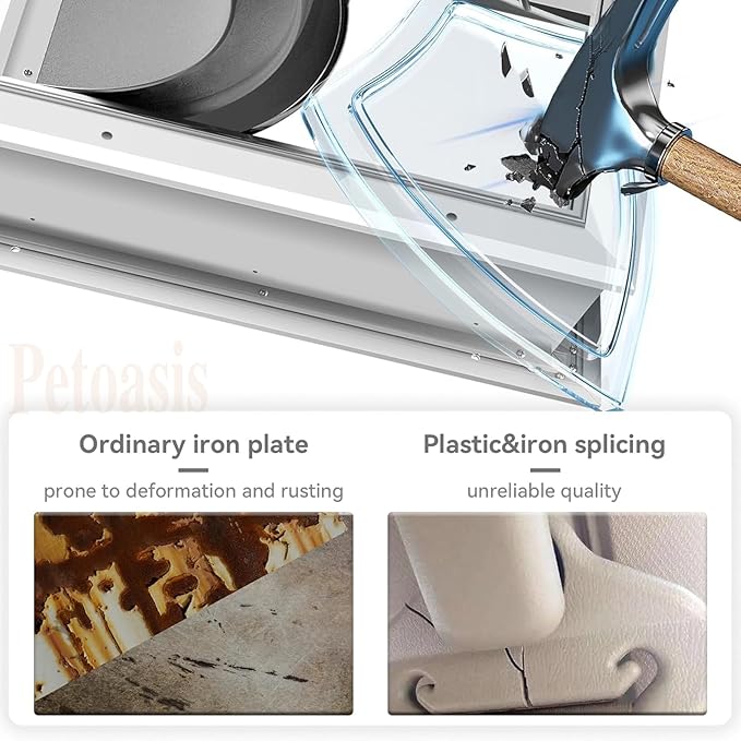 3-Flaps Heavy-Duty Dog Door, Rust Proof Aluminum Alloy Frame, Extreme Weather - Image 5