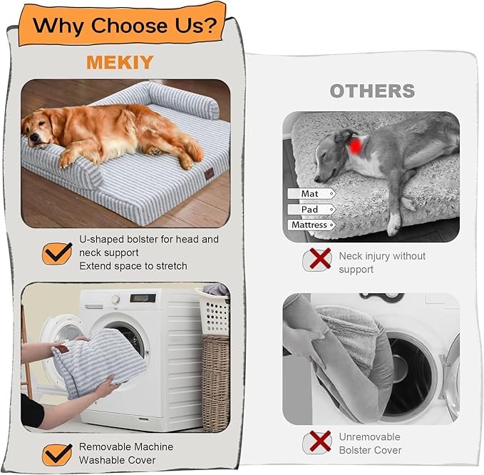 Large Dog Bed Waterproof Orthopedic Foam Dog Beds - Image 4