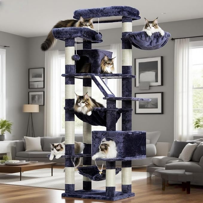 Heybly Cat Tree, 71-Inch-Tall Tower - Image 5