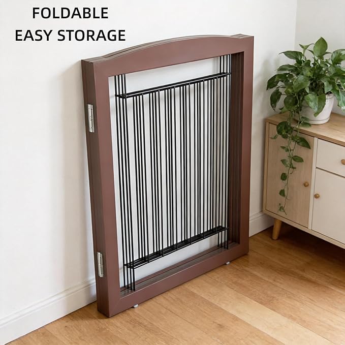 ZJSF Freestanding Dog Fence Indoor, Foldable Dog Gate - Image 8