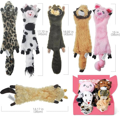 SHARLOVY Dog Squeaky Toy No Stuffing 6 Pack, Dog Toys Crinkle - Image 5