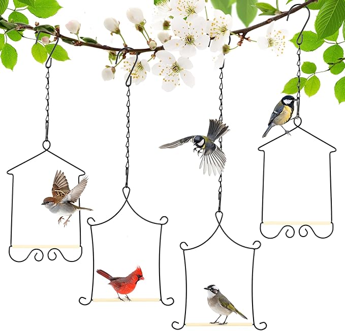 Metal Frame Hummingbird Swings and Perches by XYADX
