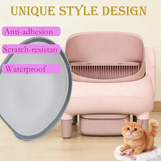 Portable Pet Pivot Litter Box Replacement pad，Open-Top Automatic Litter Box - Image 3