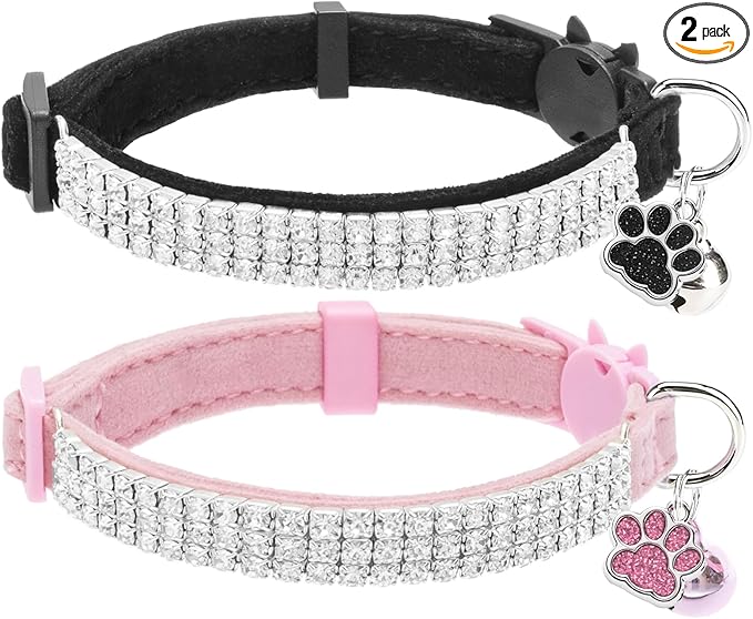 EXPAWLORER Soft Velvet Safe Cat Collars by EXPAWLORER