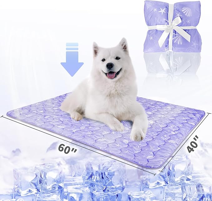 NWK Dog Cooling Blanket, Q-Max>0.345, Ice Silk Cool to Touch Material, - Image 5