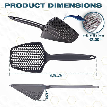 Set of 3 Cat Litter Scoop with Small Holes, Deep Sifting Shovel - Image 4