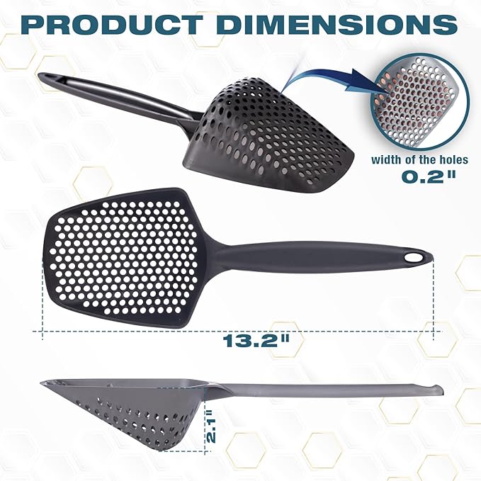 Set of 1 Cat Litter Scoop with Small Holes, Deep Sifting Shovel - Image 4