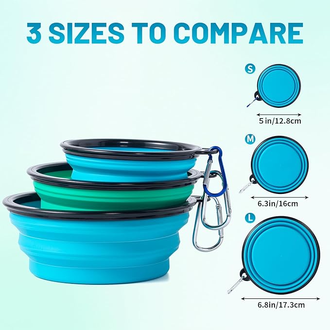 SLSON Dog Bowls Pet Collapsible Bowl - Image 4