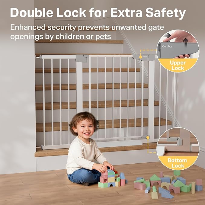 Cumbor 29.7–51.5" Extra Wide Baby Gate - Image 3