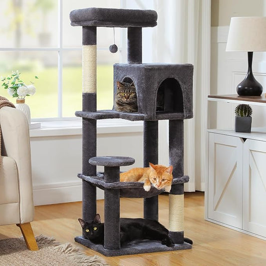 MUTTROS Cat Tree for Indoor Cats, 44.5" Multi-Level Cat Tower by MUTTROS