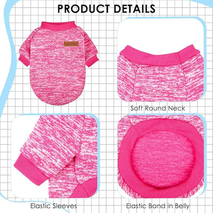 3 Pack Dog Sweaters for Small Dogs Girl Boy Winter Fleece Clothes Warm Soft Dog - Image 3