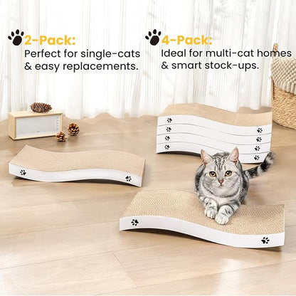Cat Scratcher, Durable Scratch Pad, Corrugated Cardboard Scratching Board - Image 6