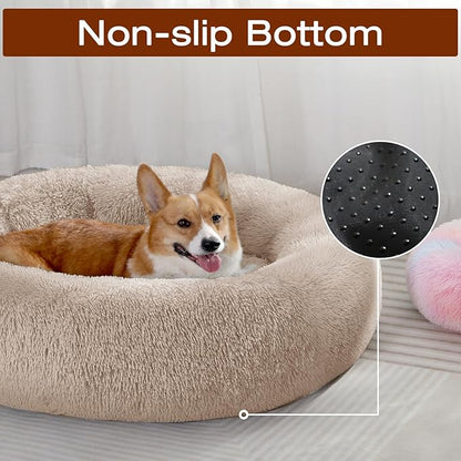 JOLLYVOGUE Dog Beds Large Sized Dog, 36 inches Calming Soft Anti-Anxiety Donut - Image 4