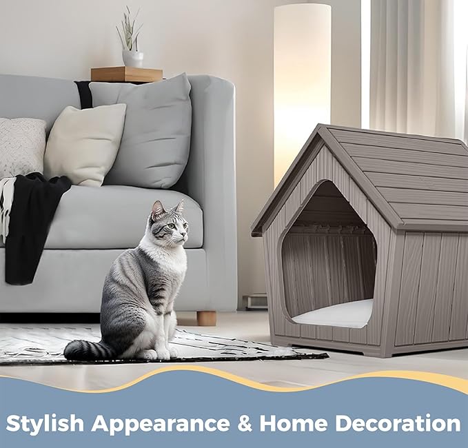 Indoor Dog House for Puppy, Durable Small Dog House Outdoor, Waterproof and - Image 6