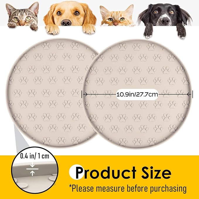 Pet Feeding Mats for Food and Water, Waterproof Anti-Slip Placemats for Dog Cat - Image 5