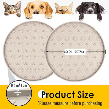 Pet Feeding Mats for Food and Water, Waterproof Anti-Slip Placemats for Dog Cat - Image 5