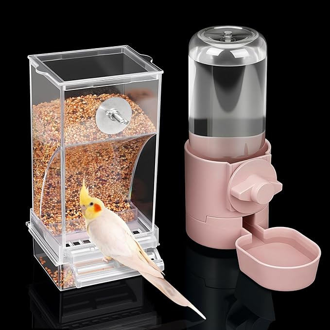 lemtrflo No Mess Bird Feeder Water Dispenser Set, Bird Feeder by lemtrflo
