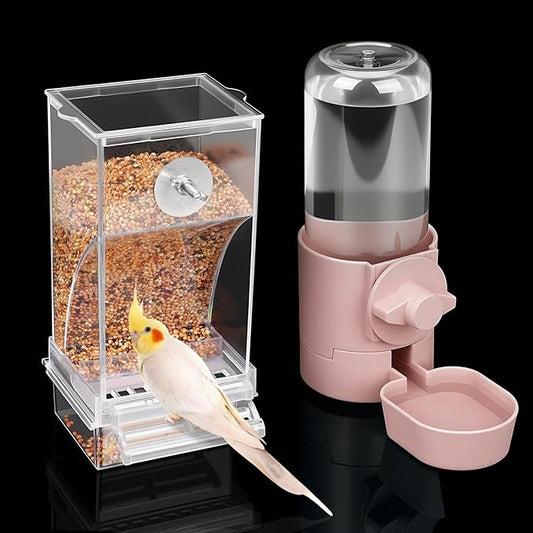 lemtrflo No Mess Bird Feeder Water Dispenser Set, Bird Feeder by lemtrflo