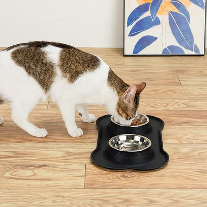 Conlun Dog Bowls with Silicone Feeding Mat, No Spill Food Water Dish Set - Image 9