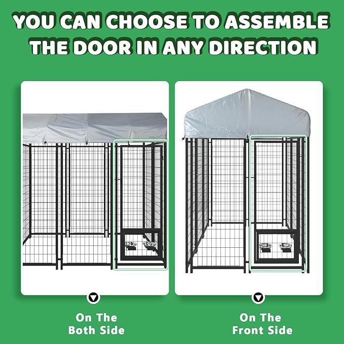 LEMBERI 6x4x6 FT Outdoor Dog Kennel - Image 5