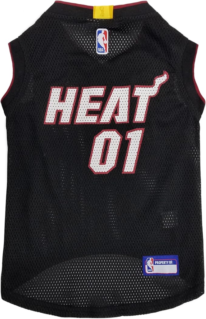 Pets First HEA-4047-LG Miami Heat Basketball Mesh Jersey by PETSFIRST