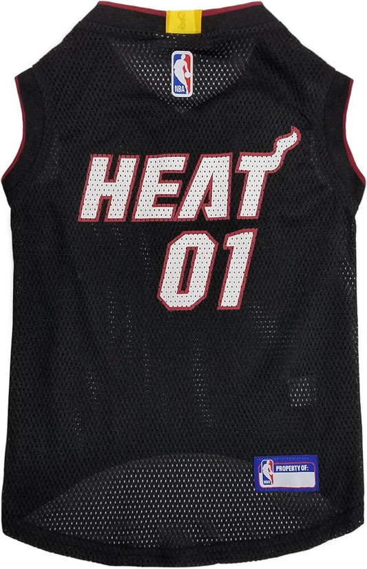 Pets First HEA-4047-LG Miami Heat Basketball Mesh Jersey by PETSFIRST