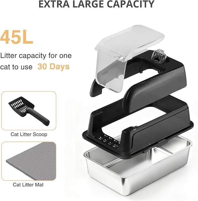 Stainless Steel Cat Litter Box - Image 2